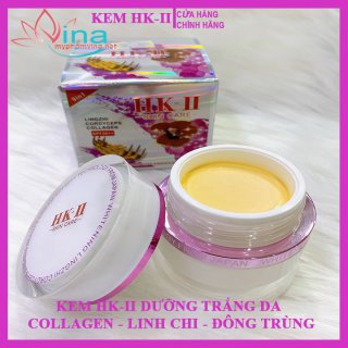 KEM HK-II DƯỠNG TRẮNG DA CAO CẤP COLLAGEN LINH CHI VÀ ĐÔNG TRÙNG HẠ THẢO 20G 